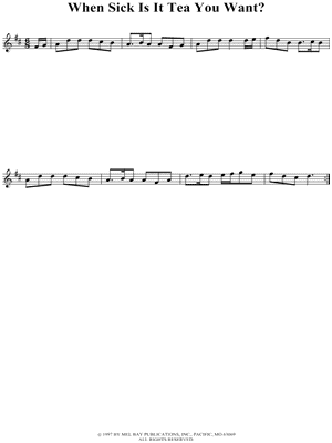 When Sick Is It Tea You Want?