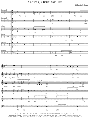 Andreas, Christi famulus