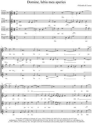 Domine, labia mea aperies