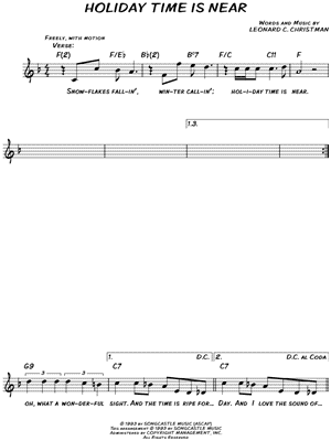 Holiday Time Is Near