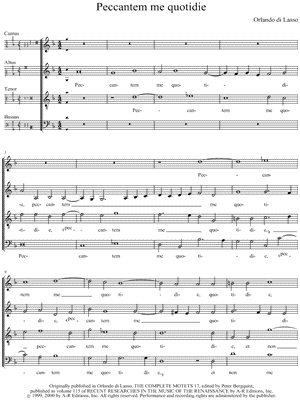 Peccantem me quotidie