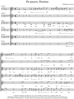 Da pacem, Domine