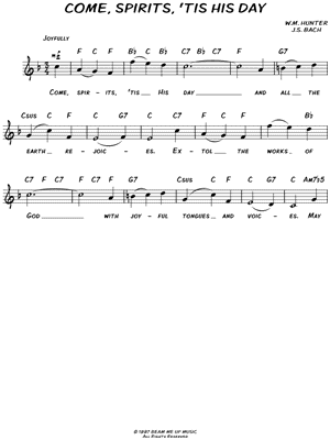 Come, Spirits, `Tis His Day