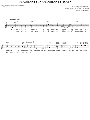 In a Shanty In Old Shanty Town