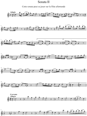 Sonata II for Violin and Basso Continuo - Violin Part