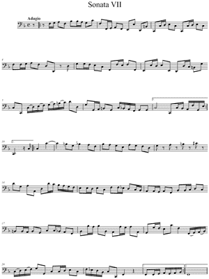 Sonata VII for Violin and Basso Continuo - Continuo