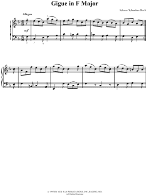 Gigue In F Major
