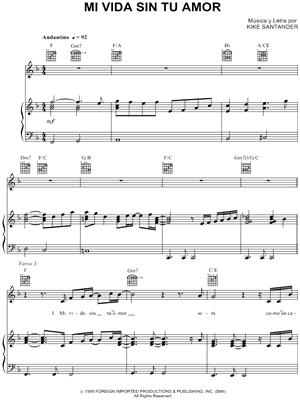 Mi Vida Sin Tu Amor