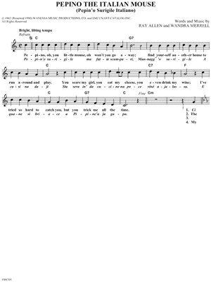 Pepino the Italian Mouse