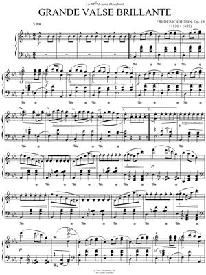 Grand Valse Brillante Opus 18