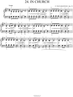 In Church, Op. 39, No. 24