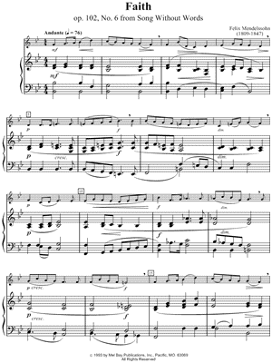 Faith, Opus 102, No. 6