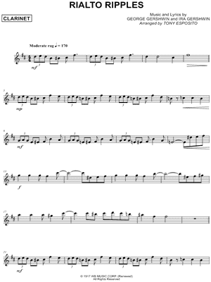 Rialto Ripples - Clarinet