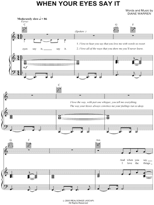 When Your Eyes Say It