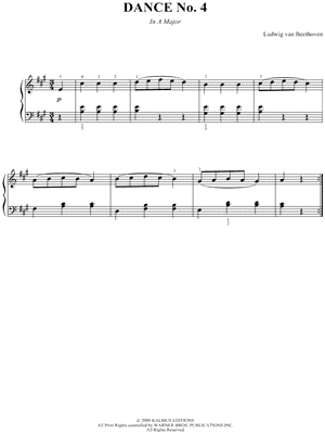 German Dance No. 4 in A Major