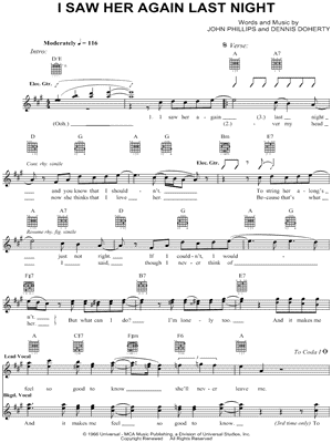 I Saw Her Again Last Night