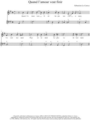 Quand l'amour veut finir