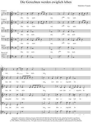 Die Gerechten werden ewiglich leben