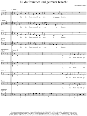 Ei, du frommer und getreuer Knecht