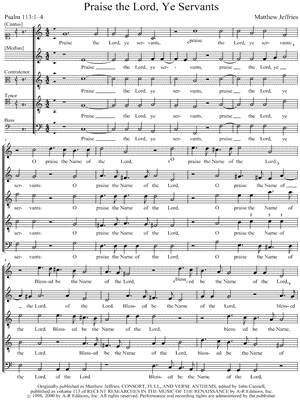 Praise the Lord, Ye Servants