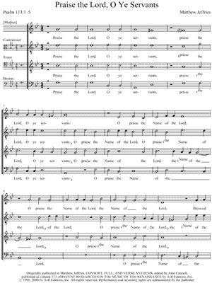 Praise the Lord, O ye servants