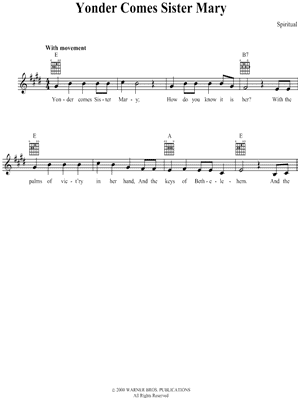 Yonder Comes Sister Mary