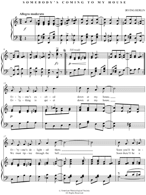 Somebody's Coming to My House