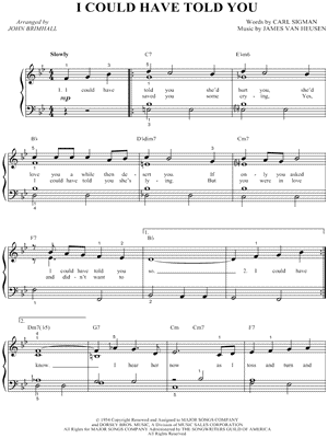 I Could Have Told You