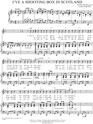 I've a Shooting Box In Scotland