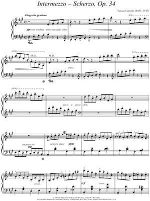 Intermezzo - scherzo, Op. 34
