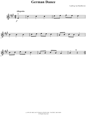 German Dance in A Major