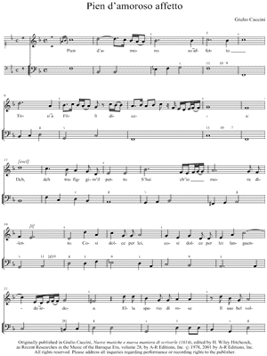 Pien d'amoroso affetto