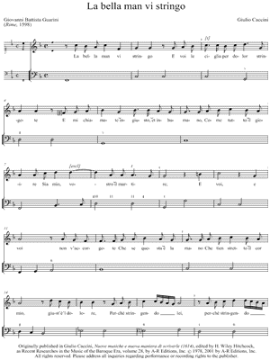 La bella man vI stringo