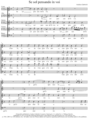 Se sol pensando in voi