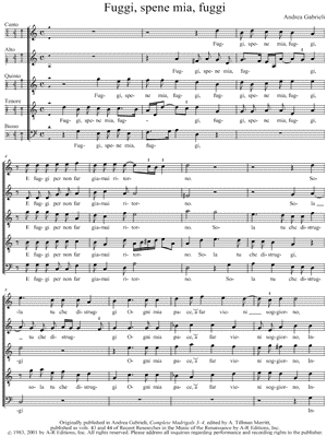 Fuggi, spene mia, fuggi