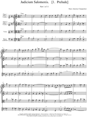 Judicium Salomonis. [1. Prelude]