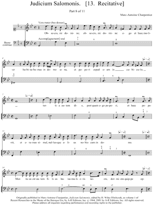 Judicium Salomonis. [13. Recitative]
