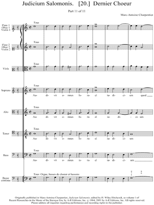Judicium Salomonis. [20.] Dernier Choeur