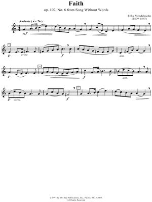 Faith, Opus 102, No. 6