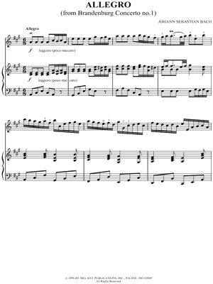Allegro from Brandenburg Concerto No. 1