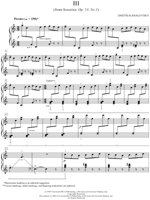 Sonatina, Op. 13, No. 1: III