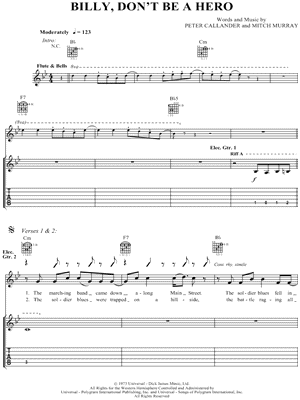 Billy, Don't Be a Hero