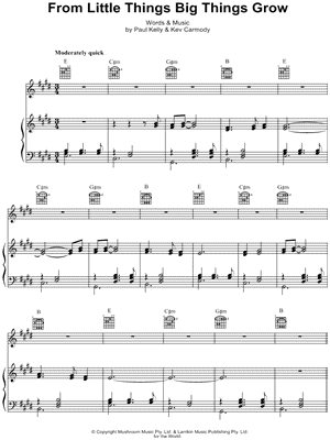 From Little Things Big Things Grow