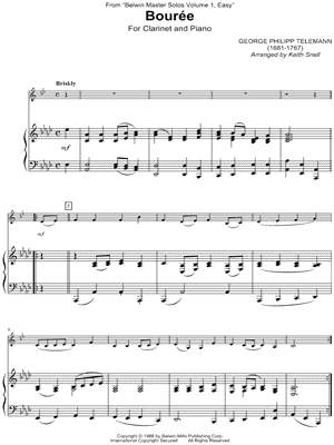 Bouree - Piano Accompaniment