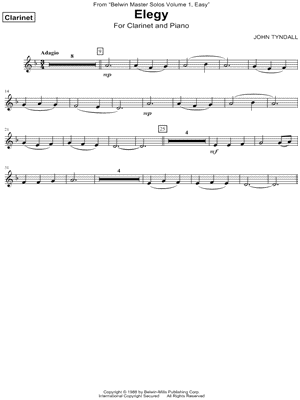 Elegy - Clarinet