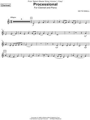 Processional - Clarinet