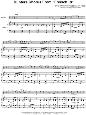 Hunters Chorus - Piano Accompaniment