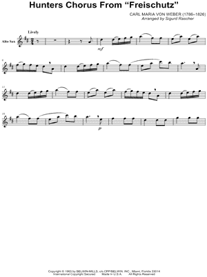 Hunters Chorus - Alto Saxophone