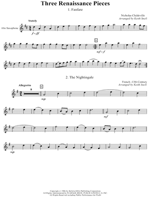 Three Renaissance Pieces