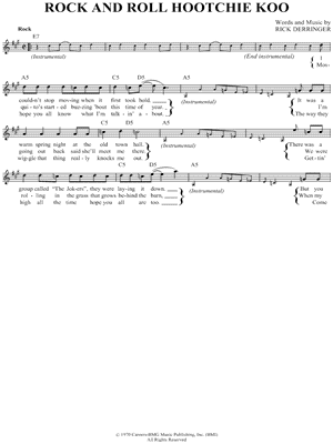 Rock and Roll Hootchie Koo